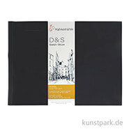 Hahnemühle Skizzenbuch D&S, 140g, schwarz DIN A4 quer (80 Blatt)