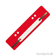 Heftstreifen aus Kunststoff 25 Stk | Rot