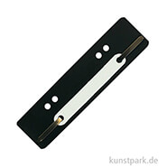 Heftstreifen aus Kunststoff 25 Stk | Schwarz