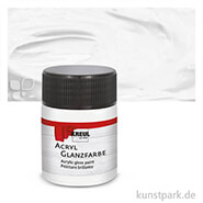 KREUL Acryl Glanzfarbe 50 ml | Weiss