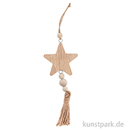 Holz Stern zum Aufhängen, 30 cm 