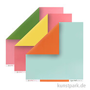 I Love Spring Collection - Solids Kit, 6 Blatt 