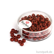Indianer-Perlen - 4,5 mm, 17 g Dose | Dunkelbraun