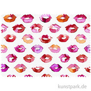 Jersey - Küsse Rot - 1 m x 1,45 m 