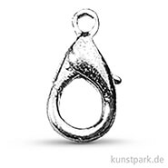 Karabiner-Schließe 13 mm, 2 Stück Platin