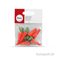 Karotte aus Watte 30 mm - 7 Stück