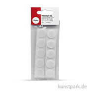 Klettverschluss rund 19 mm - 10 Stück