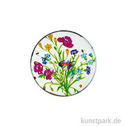Knopf - Floral Weiß 