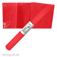 Krepppapier Wasserfest, 250 x 50 cm, 32g Rolle | Hellrot