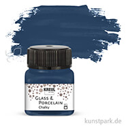 KREUL Glass & Porcelain CHALKY 20 ml Einzelfarbe | Navy Blue
