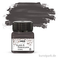 KREUL Glass & Porcelain CHALKY 20 ml Einzelfarbe | Volcanic Gray