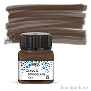 KREUL Glass & Porcelain CLEAR 20 ml Einzelfarbe | Espressobraun