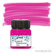 KREUL Glass & Porcelain CLEAR 20 ml Einzelfarbe | Pink