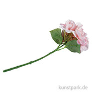 Kunstblume rosé Hortensie, Länge 33 cm 