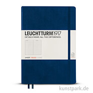 Leuchtturm Notizbuch Hardcover - Marine - Liniert Master A4 Slim - 121 Seiten