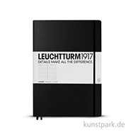 Leuchtturm Notizbuch Hardcover - Schwarz - Liniert Medium A5 - 249 Seiten