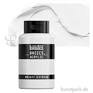 Liquitex BASIC Acrylfarben 400 ml Flasche | 432 Titanweiß
