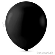 Luftballons rund, Größe 23 cm 10 Stk. | Schwarz