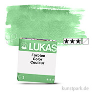 Lukas 1862 Aquarellfarben 1/2 Napf | 1163 Permanentgrün