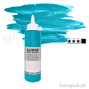 LukasCryl STUDIO Acrylfarbe 250 ml Flasche | 4724 Türkis