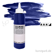 LukasCryl STUDIO Acrylfarbe 500 ml Flasche | 4745 Phtaloblau