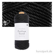 Makramee Baumwoll-Garn Skinny 190 g 3 mm | Schwarz