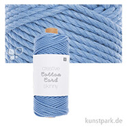Makramee Baumwoll-Garn Skinny 190 g 3 mm | Skinny Blau