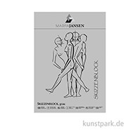 Marpa Jansen Skizzenpapier-Block - Grau, 110g 100 Bogen - 35 x 50 cm