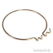 Metall-Halterung rund - Gold 12 cm