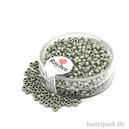 Metallic-Rocailles matt - 2,6 mm - 17 g Dose | Brillantsilber