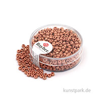 Metallic-Rocailles matt - 2,6 mm - 17 g Dose | Zartrosa