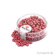 Metallic-Rocailles matt - 4 mm - 17 g Dose | Rosé