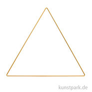 Metallring Dreieck - Gold 20 cm
