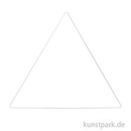 Metallring Dreieck - Weiß 20 cm