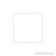 Metallring Quadrat - Weiß 20 cm