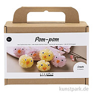 Mini Bastelset - Osterküken Pompons 