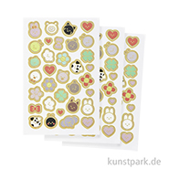 Mini Foliensticker - Chingu, Hot Foil, 3 Bögen 