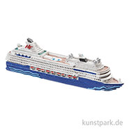 Mini Kreuzfahrtschiff - Blau 12 cm
