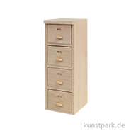 Miniatur Aktenschrank, Holz, 4,5 x 12 x 5 cm 