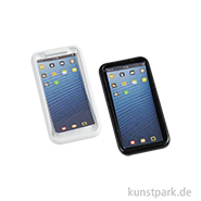 Miniatur Handy, Weiß Schwarz, 2 Stück, 0,9 x 1,8 x 0,2 cm 