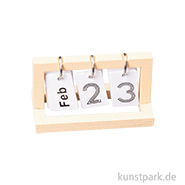Miniatur Klapp-Kalender, 4 x 2 cm 