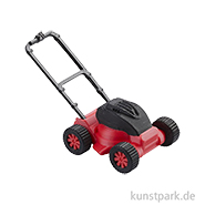 Miniatur Rasenmäher, Rot Schwarz, 3,8 x 7 x 5 cm 