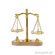 Miniatur Waage, Gold Natur, 4,3 x 2 x 5 cm 
