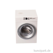 Miniatur Waschmaschine mit USB-Ladekabel, Weiß, 5,1 x 4,6 x 7 cm 