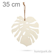 Monstera Blatt aus Holz mit Aufhänger 35 cm
