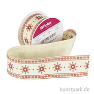 Motivband Schneekristalle - 40 mm x 2 m 