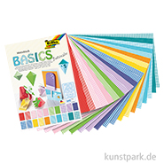Pauschpapier Mappe farbig sortiert Transparentpapier 24 x 32 cm - 10 Blatt 