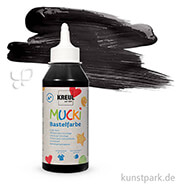 MUCKI Bastelfarbe für Kinder 250 ml | Schwarz