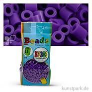 NABBI Bügelperlen - 1100 Stück, 5x5 mm 2,5 mm | Dunkellila