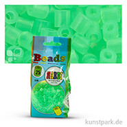 NABBI Bügelperlen - 1100 Stück, 5x5 mm 2,5 mm | Neongrün